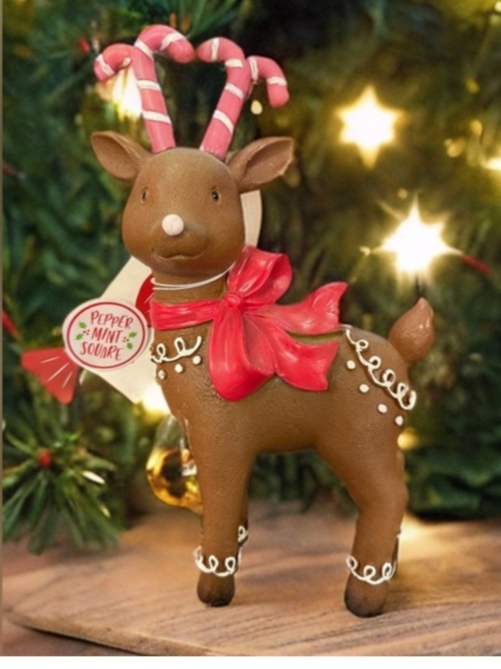 Peppermint Square Reindeer